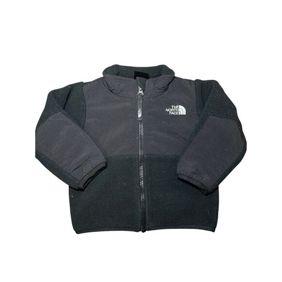 The North Face full zip Denali fleece jacket black 6-12m - Picture 1 of 4